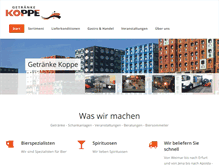 Tablet Screenshot of getraenke-koppe.de